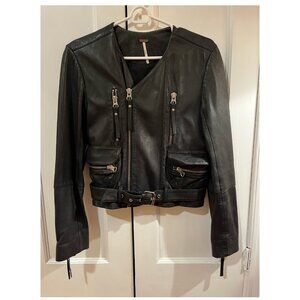 Free People Leather Moto Jacket